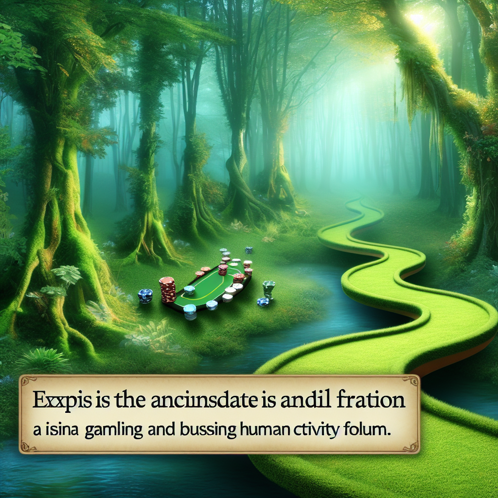 Mystical forest setting with trees and a path